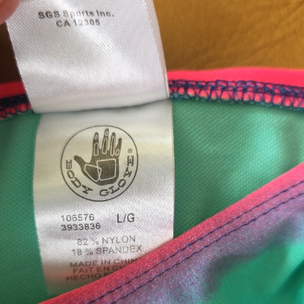 NWT Body Glove Pink and Blue 2 Piece Bikini Swimsuit - Picture 2 of 4